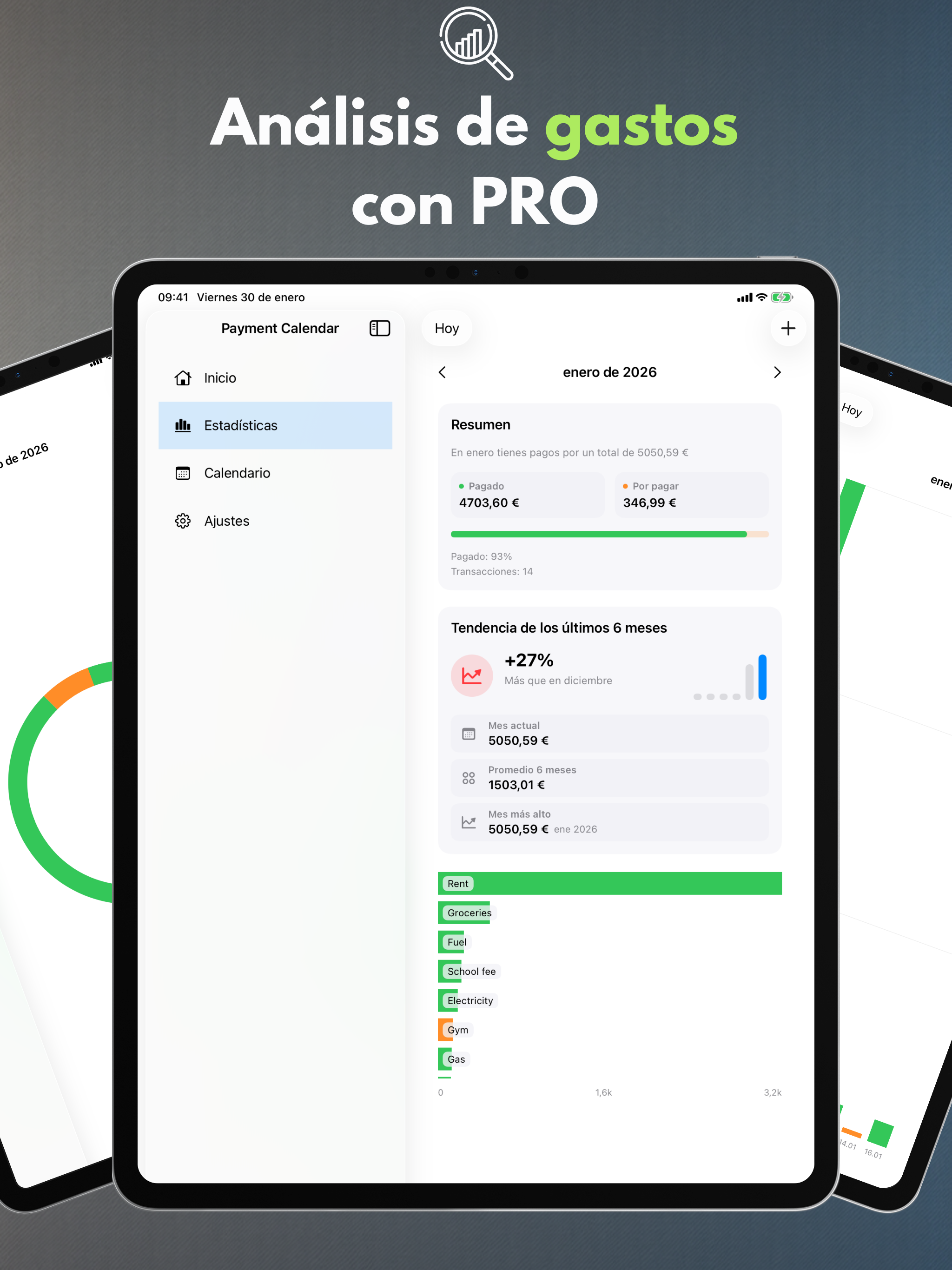 Análisis de gastos con PRO